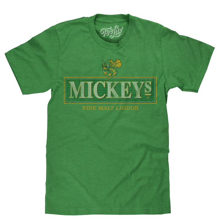 Mickey's Malt Liquor Logo T-Shirt - Green by Tee Luv