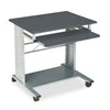 Safco Empire Mobile PC Cart, 29.75" x 23.5" x 29.75", Anthracite/Silver