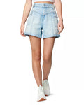 The Perry Womens High Waist Jean Denim Shorts, Size 24 by Vanessa Jane