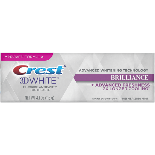 Crest 3D White Brilliance Advanced Whitening Technology Toothpaste, Mesmerizing Mint, 4.1 Oz by Pasteur Pharmacy