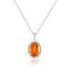 Natural Citrine Pendant Necklace