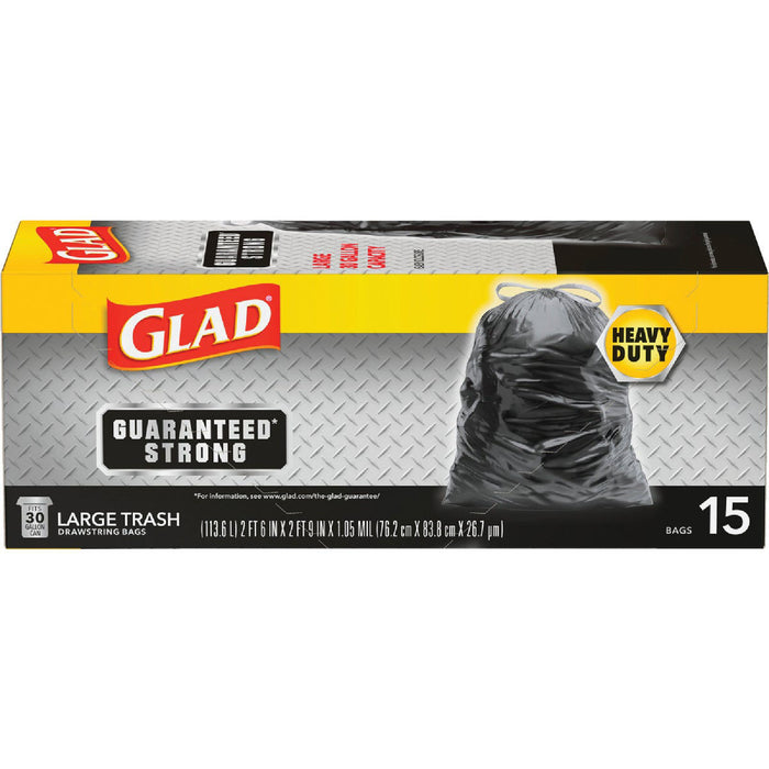 Glad Trash Bags, Multipurpose, Drawstring, Large, 30 Gallon by Pasteur Pharmacy