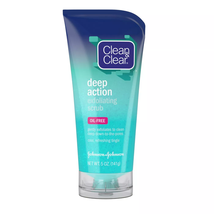 Clean & Clear Exfoliating Scrub, Deep Action, Oil Free 5 Oz by Pasteur Pharmacy