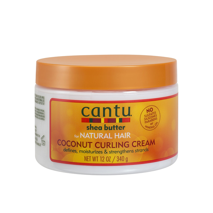 Cantu Shea Butter for Natural Hair Coconut Curling Cream (12 oz) by Pasteur Pharmacy