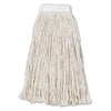 Boardwalk Cut-End Wet Mop Head, Cotton, #16, White, 12/Carton