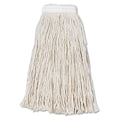 Boardwalk Cut-End Wet Mop Head, Cotton, #16, White, 12/Carton