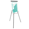 Universal Heavy-Duty Adjustable Presentation Easel, 69" Maximum Height, Metal, Black