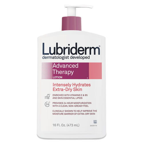 Lubriderm Pfizer Consumer Healthcare 48322EA Lo��o Hidratante Para M�os E Corpo Hidratante De 16 Oz De Terapia Avan�ada, Frasco De Bomba by Pasteur Pharmacy