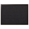 MasterVision Designer Fabric Bulletin Board, 24 x 18, Black Fabric/Black Frame