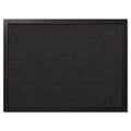 MasterVision Designer Fabric Bulletin Board, 24 x 18, Black Fabric/Black Frame