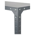 Safco Commercial Steel Shelving Unit, Six-Shelf, 36w x 24d x 75h, Dark Gray