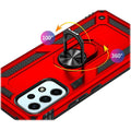 Red Military Kickstand Case with Belt Clip - Samsung Galaxy A53 5G by Zerodamage Sahara Case LLC