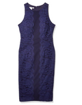 Maggy London - Fan Leaf Lace Midi Womens Dress,Size 12 by Vanessa Jane