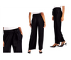 Alfani Tie-Front Wide-Leg Pants, Black, Size Medium