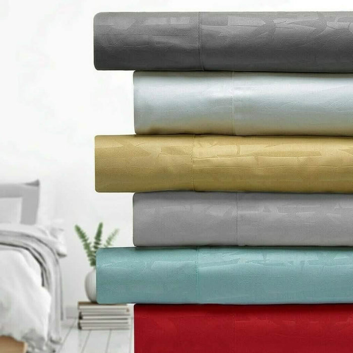 4-Piece Set: Bamboo 1800 Count Embossed Design by DailySale