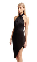 Stylestalker Womens Lana Asymmetric Halter Cocktail Dress,Size Small/Noir by Vanessa Jane