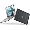 MacBook Pro 16-Inch M1–M5, M5 Pro/M5 Max Clear/Black Case - Shock-Absorbing Corners | Raider Series by Zerodamage Sahara Case LLC