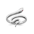 Silver Snake Toe Ring by Fine Color Jewels