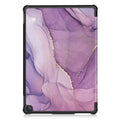 Inspire Series Tri-Fold Purple Marble Folio Case - Amazon Fire HD 10 by Zerodamage Sahara Case LLC