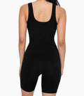 Ribbed Seamless Shortsie Romper - Black by Boutique 23