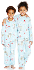 Karen Neuburger Minky Fleece Collared Snowman Pj 2Pc Set, Small 6/7 by Vanessa Jane