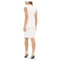 Calvin Klein Women's Sleeveless Cross Sheath with Center Front Keyhole Dress, 8 by Vanessa Jane