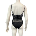 Lulus Certainly Sultry Black Lace Bodysuit, Size Medium by Vanessa Jane