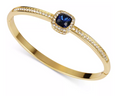 Charter Club Gold-Tone Pave and Colored Crystal Halo Bangle Bracelet by Vanessa Jane