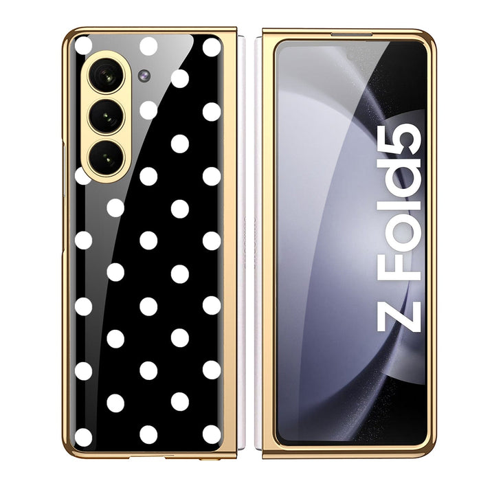 Inspire Series Hard Shell Polka Dot Case - Galaxy Z Fold5 - CP00506 by Zerodamage Sahara Case LLC