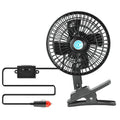 12V Car Fan Oscillating Clip on Cooling Fan with 2 Speeds 120° Rotation by DailySale