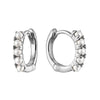 10k Gold Pearl Huggie Earrings