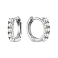 10k Gold Pearl Huggie Earrings by Fine Color Jewels