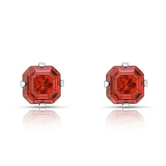 1.3 Carat Cz Asscher-Cut Sterling Silver Stud Earrings by DailySale