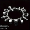 13 Pendant Charm Bracelet - Cubic Zirconia, No Plating, Fashion Jewelry Chain by DailySale