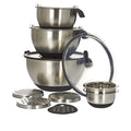 13-Piece: Wolfgang Puck Stainless Steel Mixing Bowl Set (Refurbished) by DailySale