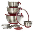 13-Piece: Wolfgang Puck Stainless Steel Mixing Bowl Set (Refurbished) by DailySale