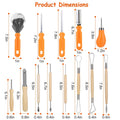 13-Pieces: Halloween Pumpkin Stainless Steel Carving Kit by DailySale