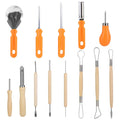 13-Pieces: Halloween Pumpkin Stainless Steel Carving Kit by DailySale