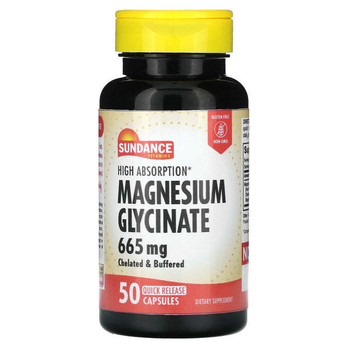 Sundance Vitamins High Absorption Magnesium Glycinate 665 Mg Quick Release Capsules by Pasteur Pharmacy