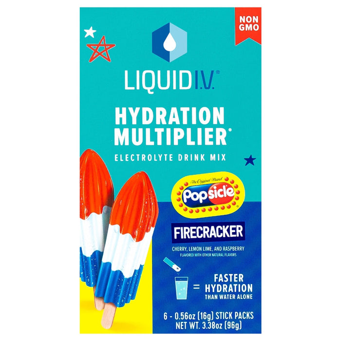Liquid I.V.® Hydration Multiplier® Electrolyte Drink Mix – Popsicle® Firecracker by Pasteur Pharmacy
