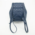 Chanel Navy Blue Matelasse Caviar Skin Backpack #1302 by Bolt Boutique