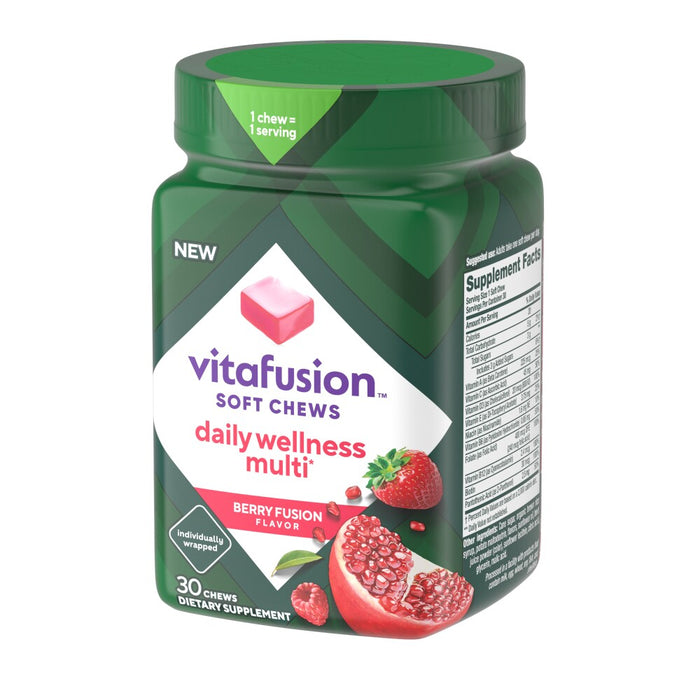 Vitafusion Daily Wellness Multi Berry Fusion -- 30 Soft Chews by Pasteur Pharmacy