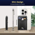 Minimalist Carbon Fiber Wallet for Men – Slim Bifold with Money Clip & RFID Protection by DailySale