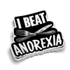 Beat Anorexia  Hard Hat Decal