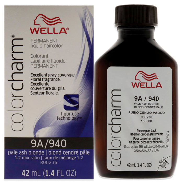Wella Color Charm Permanent Liquid Haircolor - 940 9A Pale Ash Blonde by Pasteur Pharmacy