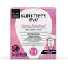 Summer's Eve Simply Sensitive Daily Feminine Wipes, Removes Odor, P H Balanced