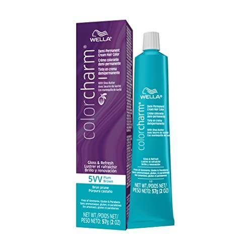 Wella Professionals Color Charm Gloss & Refresh Demi-Permanent Cream Hair Color - 5VV - Plum Brown by Pasteur Pharmacy