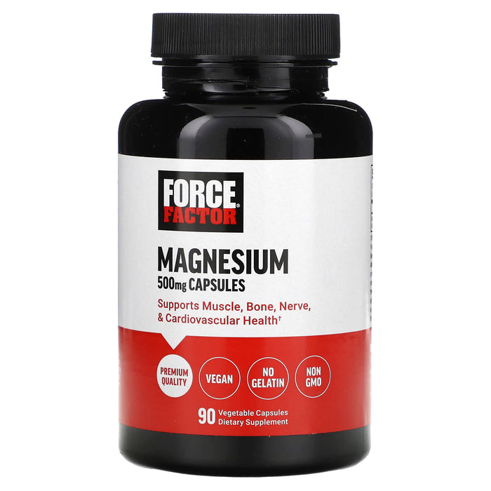 Force Factor Magnesium, 500 Mg, 90 Vegetable Capsules by Pasteur Pharmacy
