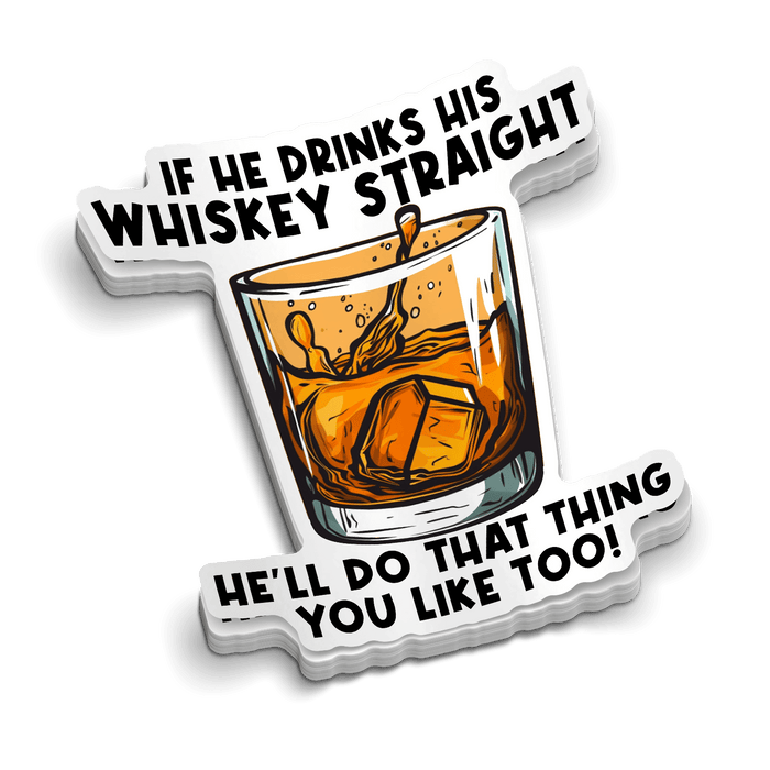 Whiskey Straight - Hard Hat Decal by Armed American Supply