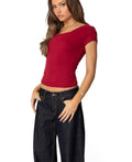 Edikted Javi Cowl Neck Top, Medium by Vanessa Jane